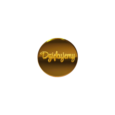 Topper / Dekor na tort - Grawer Dziękujemy