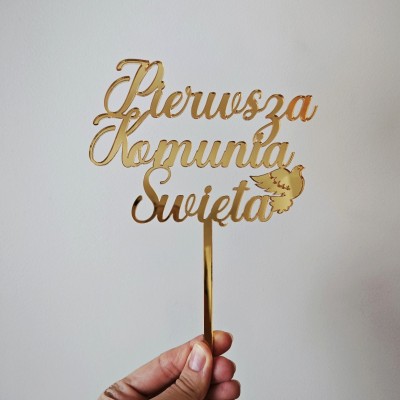 Topper na tort - Pierwsza Komunia Święta