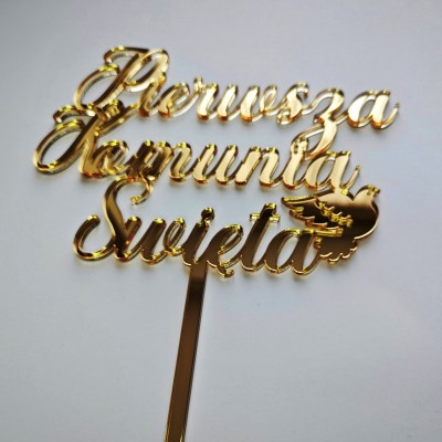 Topper na tort - Pierwsza Komunia Święta