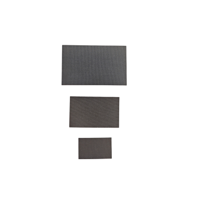 Aplikacja łatka prostokąt ciemny szary