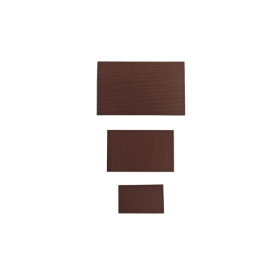 Aplikacja łatka prostokąt brąz