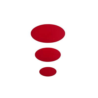 Aplikacja łatka owal czerwony