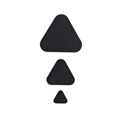 Aplikacja łatka trójkąt czarny